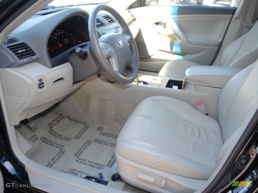 2007 Camry XLE V6 - Black / Bisque photo #11