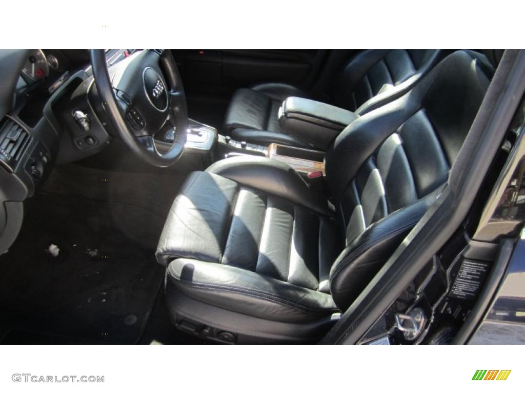 Ebony Interior 2002 Audi S6 4.2 quattro Avant Photo #43778704