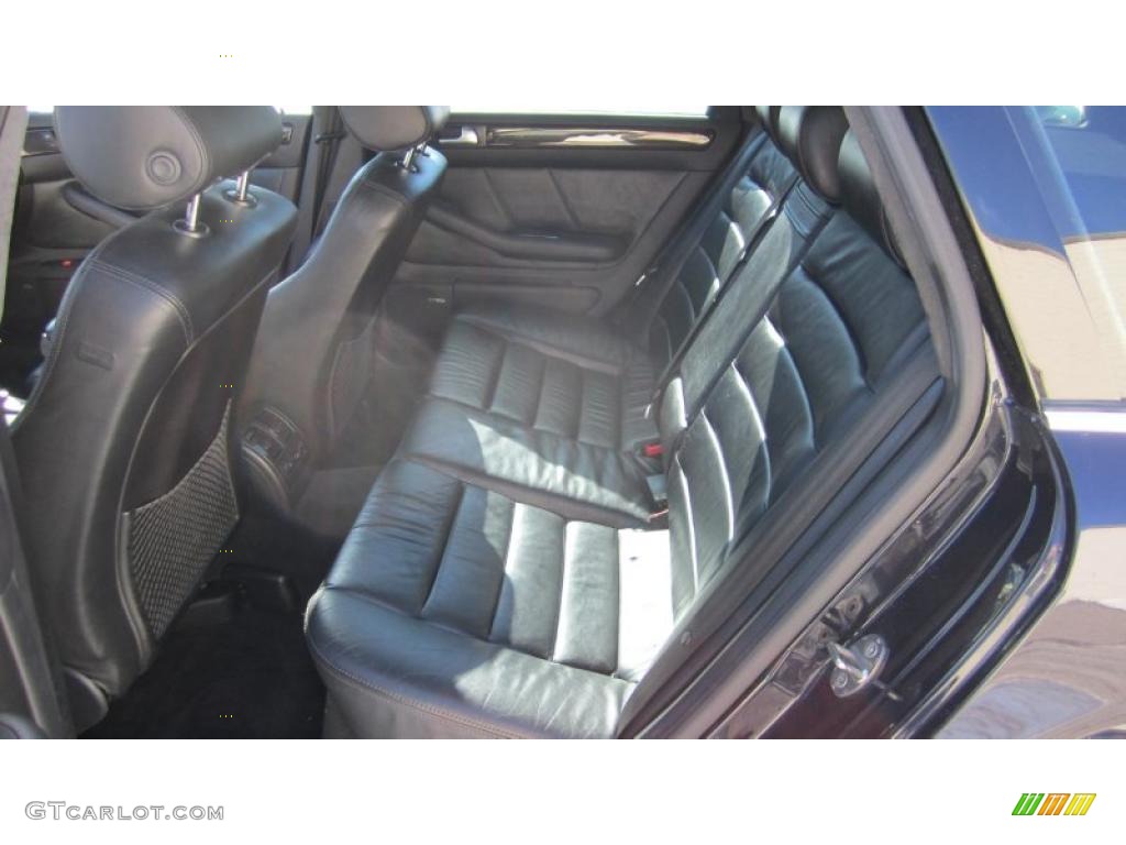 Ebony Interior 2002 Audi S6 4.2 quattro Avant Photo #43778720