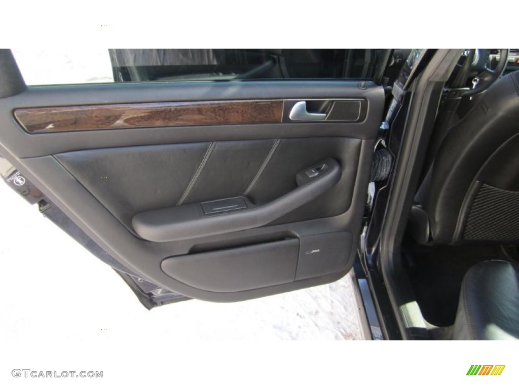 2002 Audi S6 4.2 quattro Avant Ebony Door Panel Photo #43778736