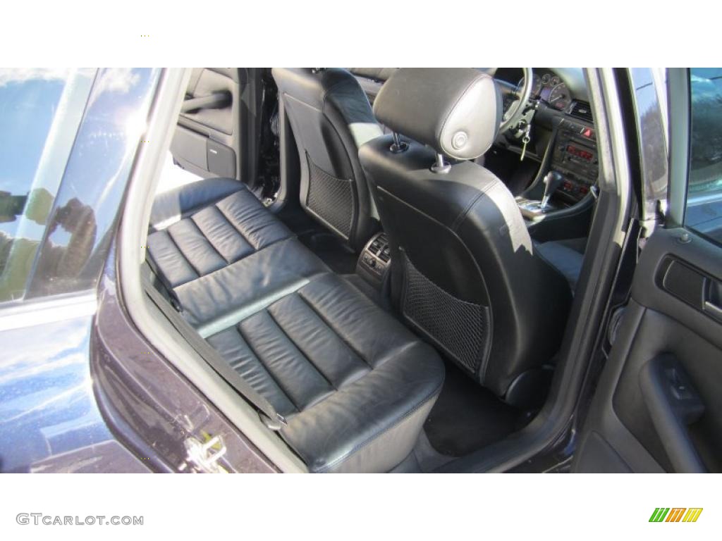 Ebony Interior 2002 Audi S6 4.2 quattro Avant Photo #43778748