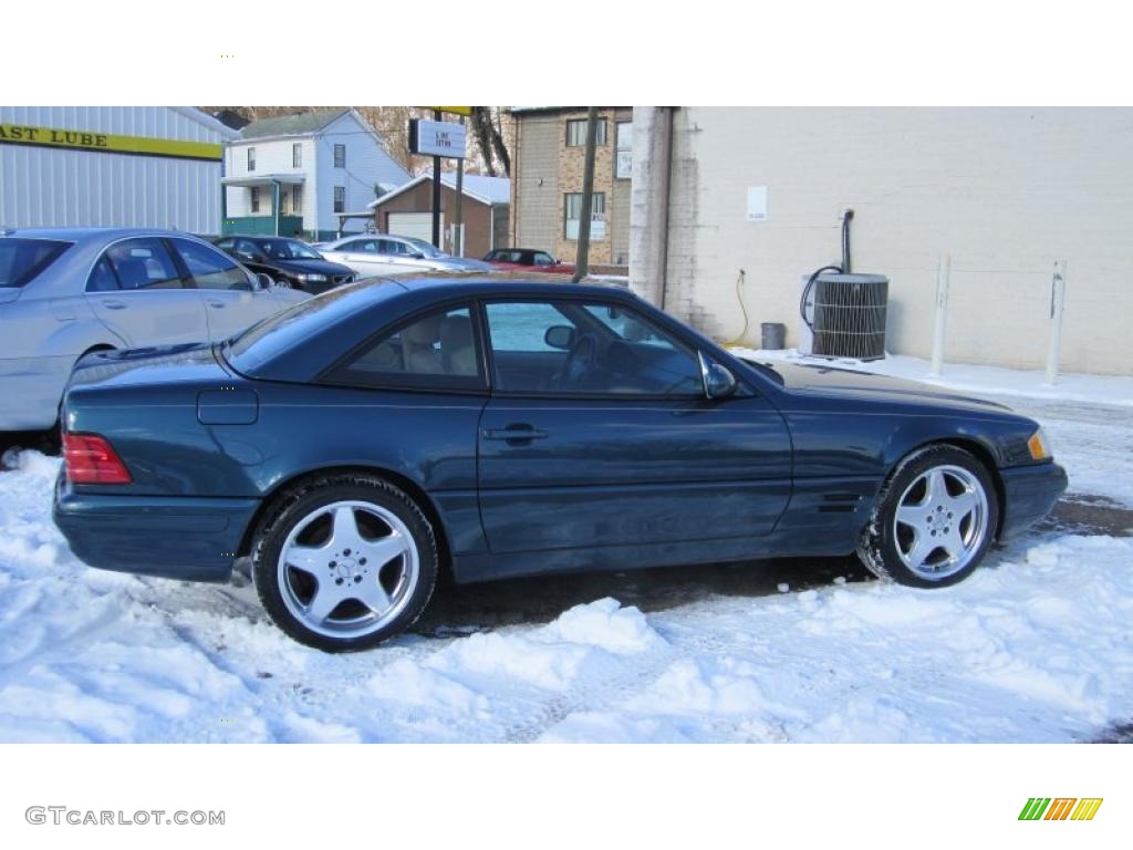Dark Turquoise Metallic 1999 Mercedes-Benz SL 500 Roadster Exterior Photo #43778948