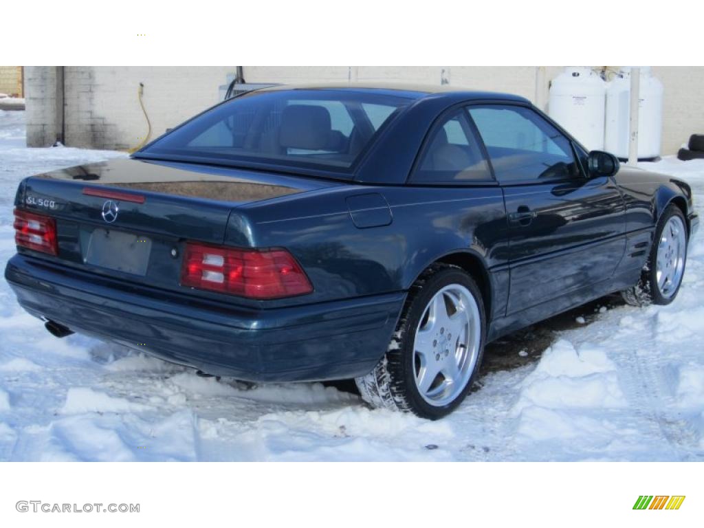 Dark Turquoise Metallic 1999 Mercedes-Benz SL 500 Roadster Exterior Photo #43778960