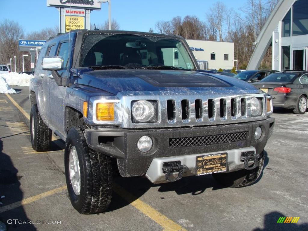 2009 H3 X - All-Terrain Blue / Ebony/Pewter photo #3