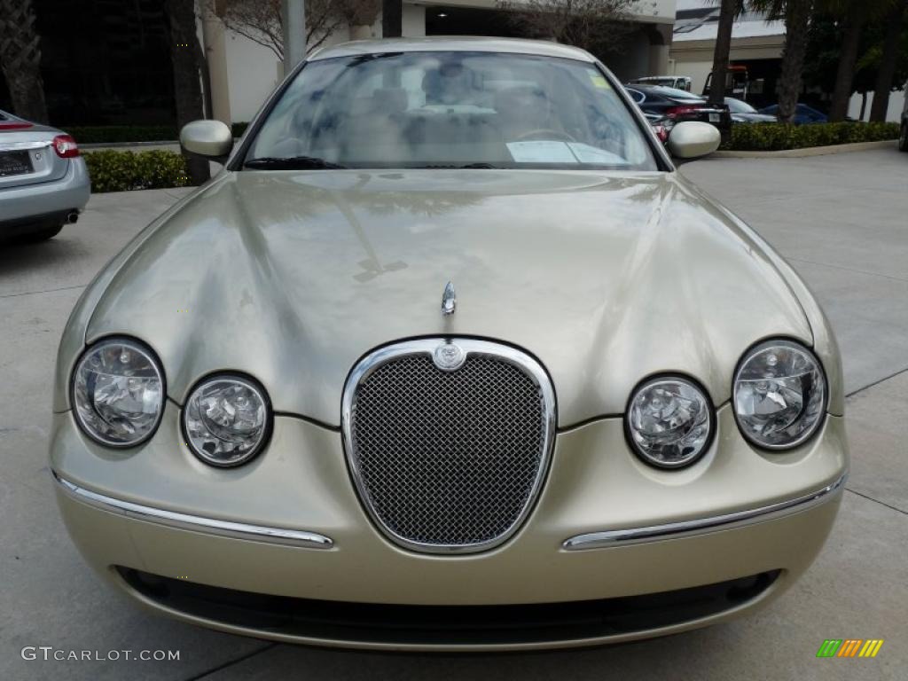 2006 S-Type 4.2 - Winter Gold Metallic / Champagne photo #2