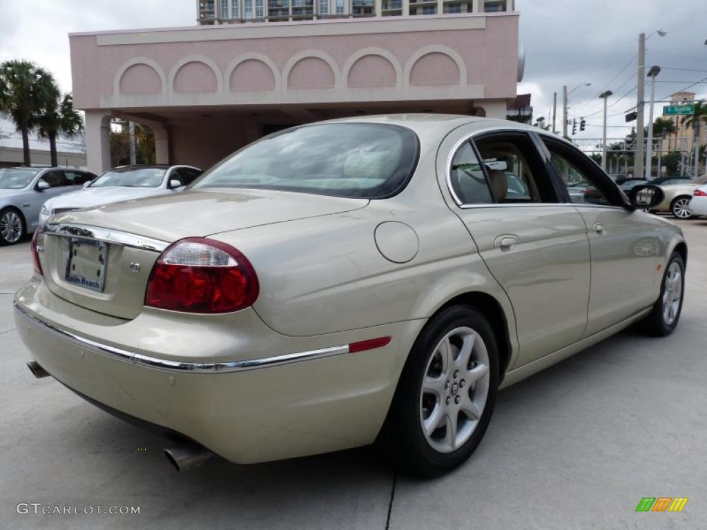2006 S-Type 4.2 - Winter Gold Metallic / Champagne photo #7