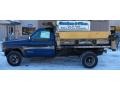 2000 Indigo Blue Metallic Chevrolet Silverado 3500 Regular Cab 4x4 Chassis Dump Truck  photo #2