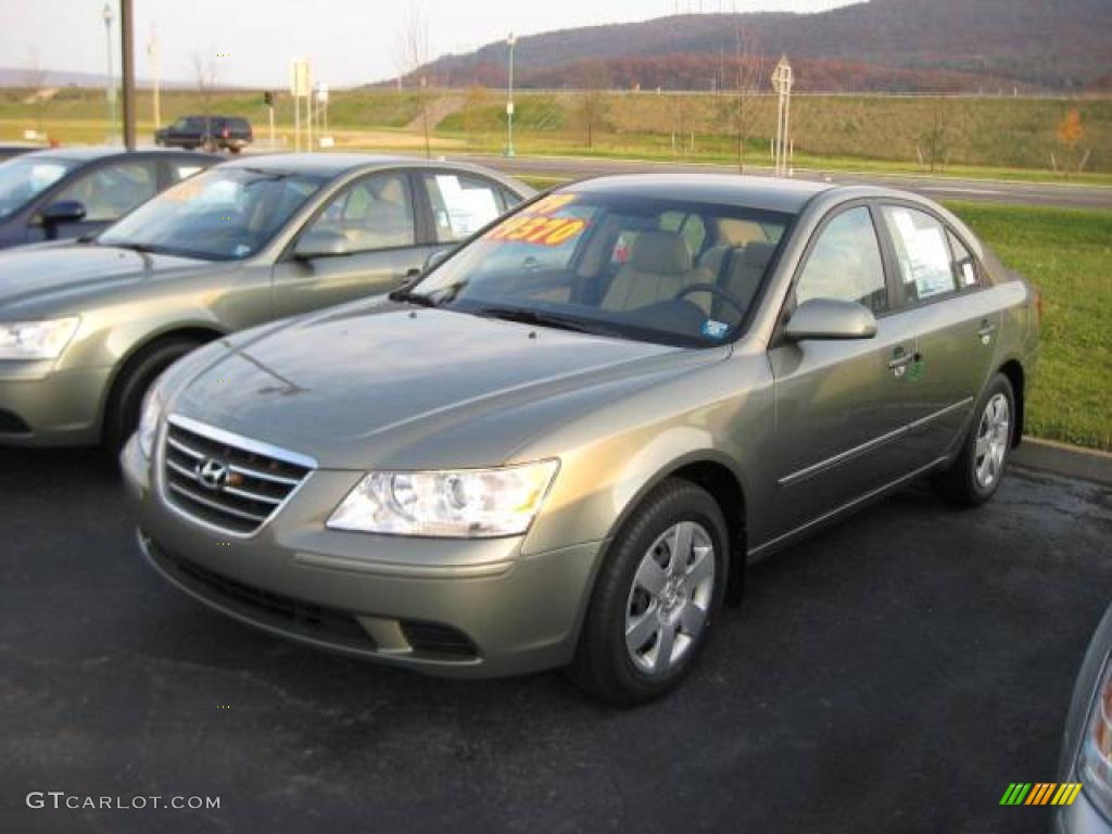 2009 Sonata GLS - Natural Khaki Green / Camel photo #1
