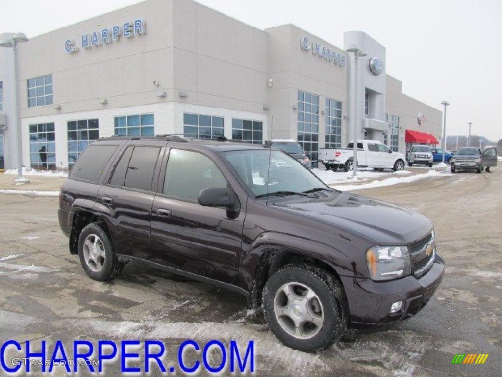 2008 TrailBlazer LT 4x4 - Dark Cherry Metallic / Ebony photo #1