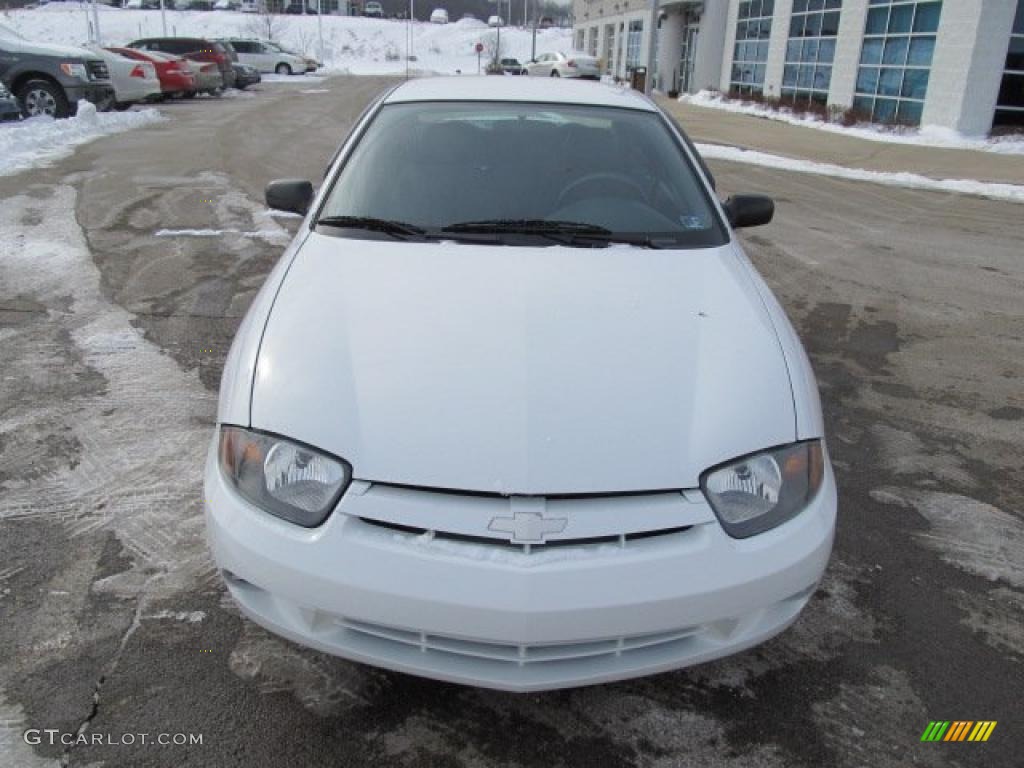 2003 Cavalier Coupe - Olympic White / Graphite Gray photo #4