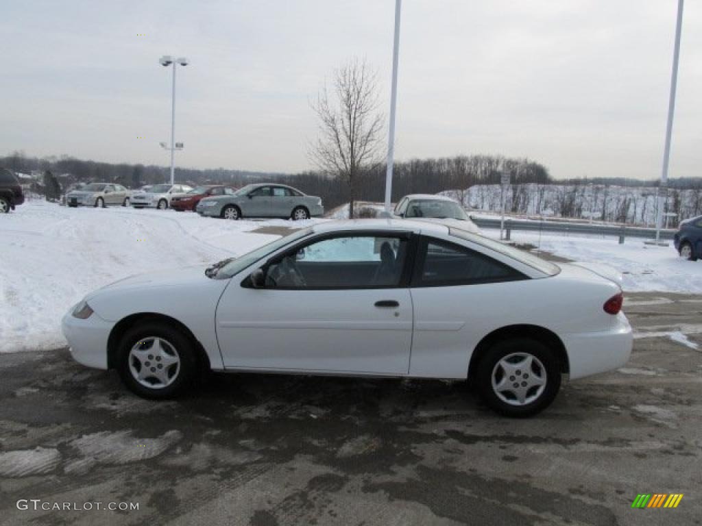 2003 Cavalier Coupe - Olympic White / Graphite Gray photo #6