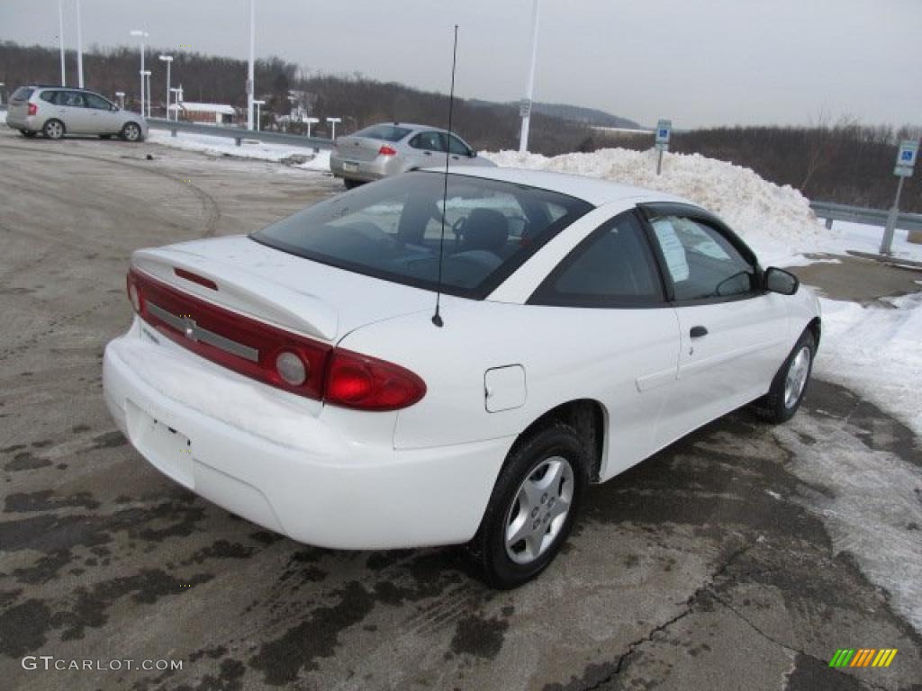 2003 Cavalier Coupe - Olympic White / Graphite Gray photo #9