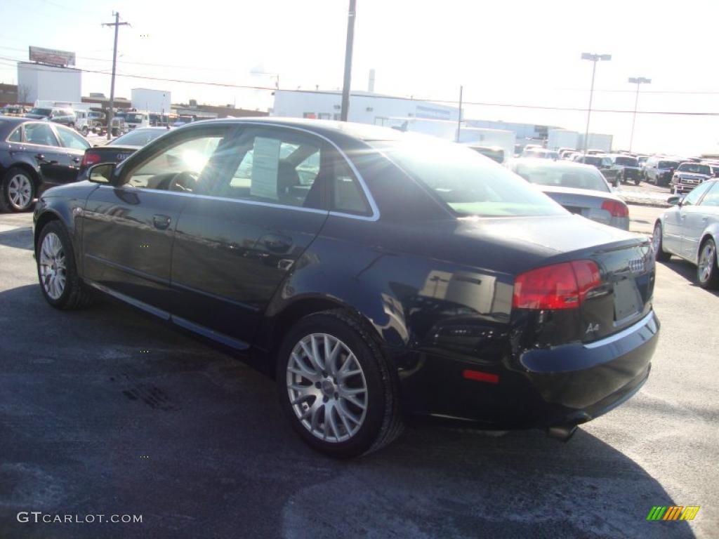 2008 A4 2.0T quattro S-Line Sedan - Deep Sea Blue Pearl Effect / Beige photo #9