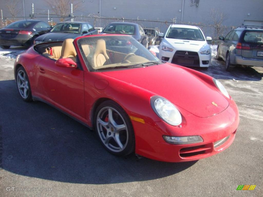 2006 911 Carrera 4S Cabriolet - Guards Red / Sand Beige photo #4