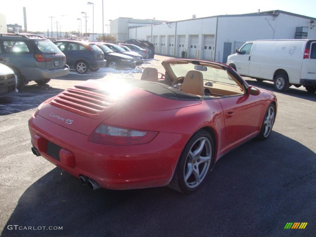2006 911 Carrera 4S Cabriolet - Guards Red / Sand Beige photo #7