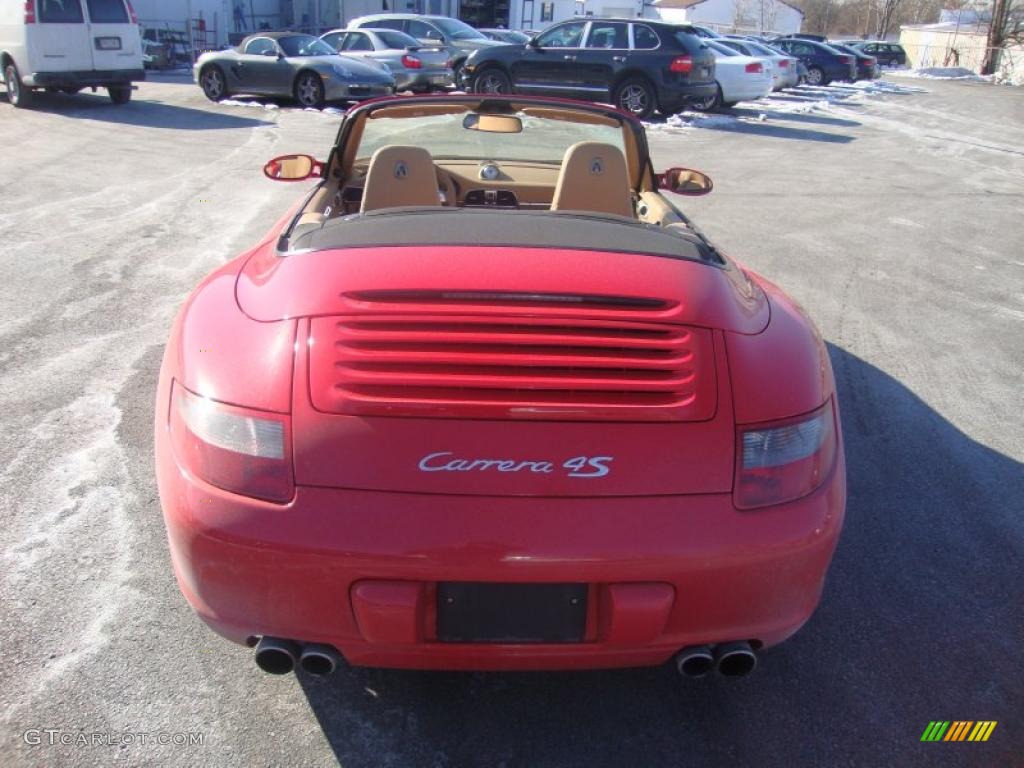 2006 911 Carrera 4S Cabriolet - Guards Red / Sand Beige photo #8