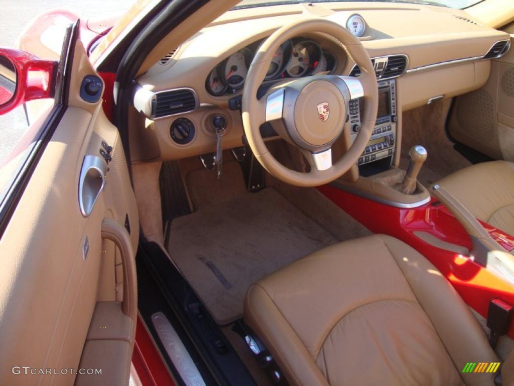 2006 911 Carrera 4S Cabriolet - Guards Red / Sand Beige photo #12
