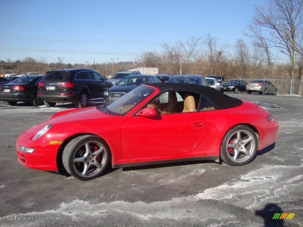 2006 911 Carrera 4S Cabriolet - Guards Red / Sand Beige photo #36