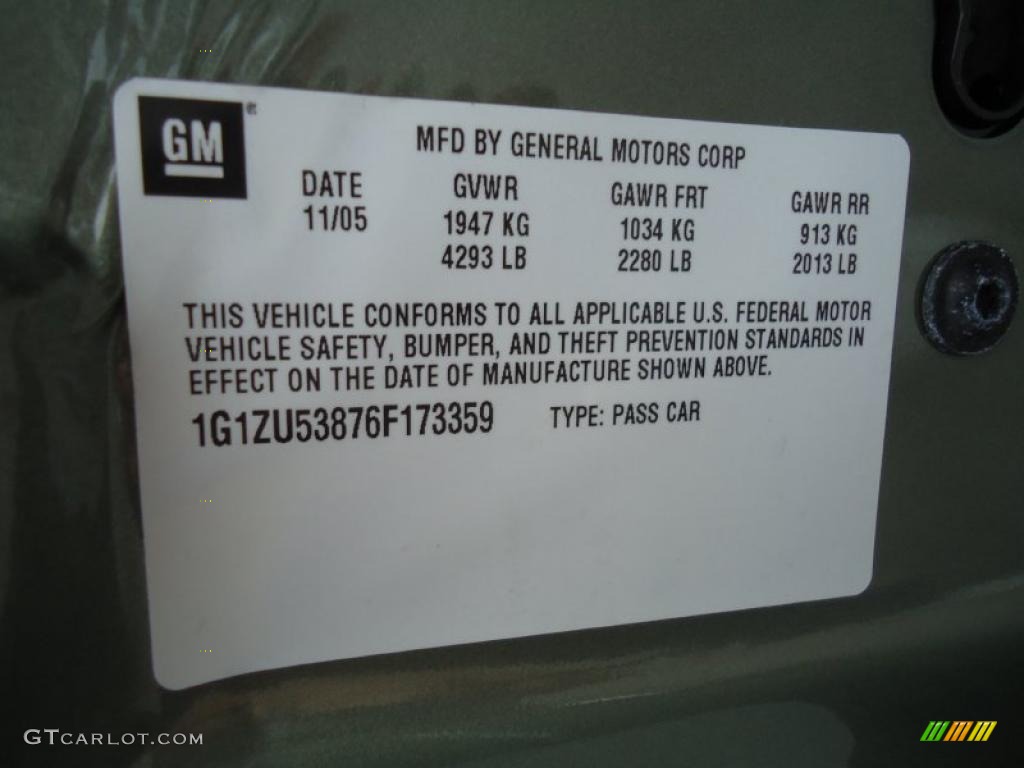 2006 Malibu LTZ Sedan - Silver Green Metallic / Cashmere Beige photo #34