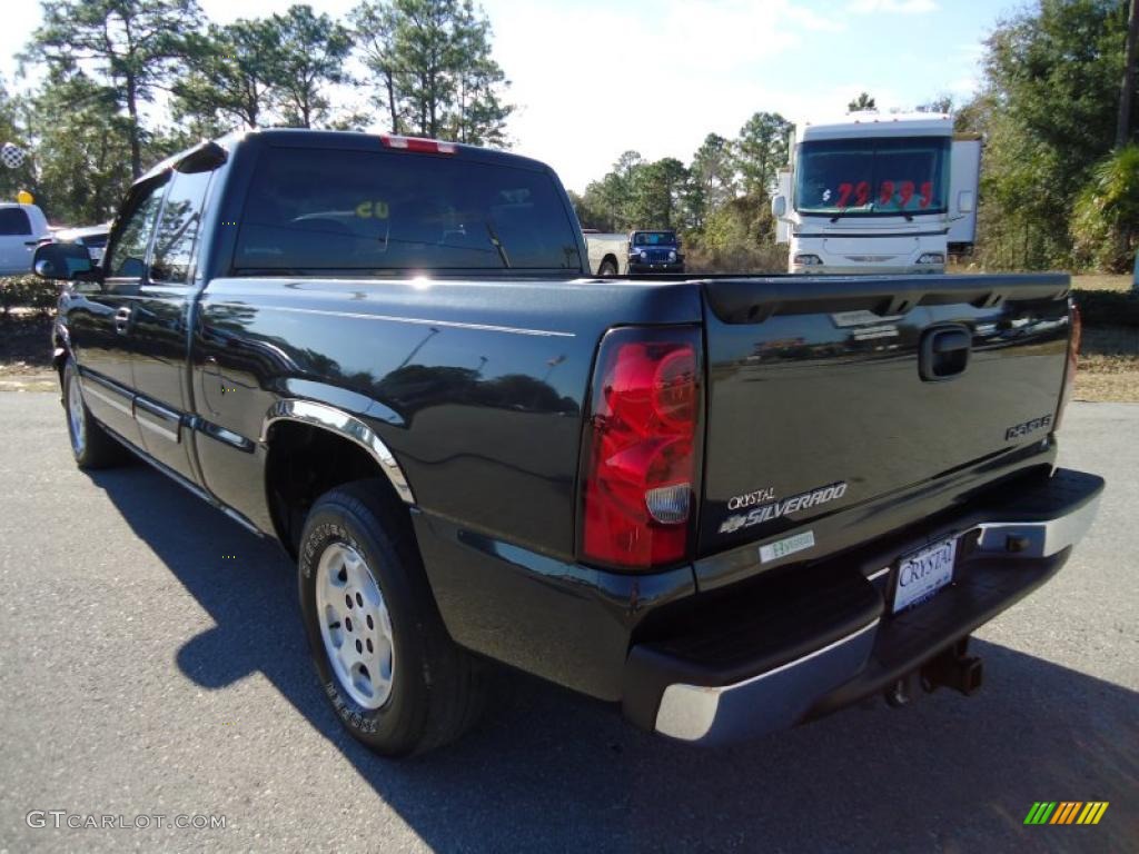 2005 Silverado 1500 LS Extended Cab - Dark Gray Metallic / Dark Charcoal photo #3