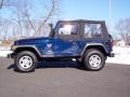 2003 Patriot Blue Jeep Wrangler X 4x4  photo #13