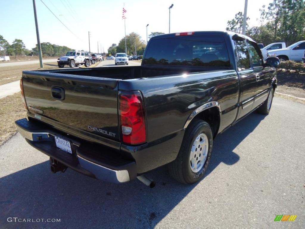 2005 Silverado 1500 LS Extended Cab - Dark Gray Metallic / Dark Charcoal photo #10