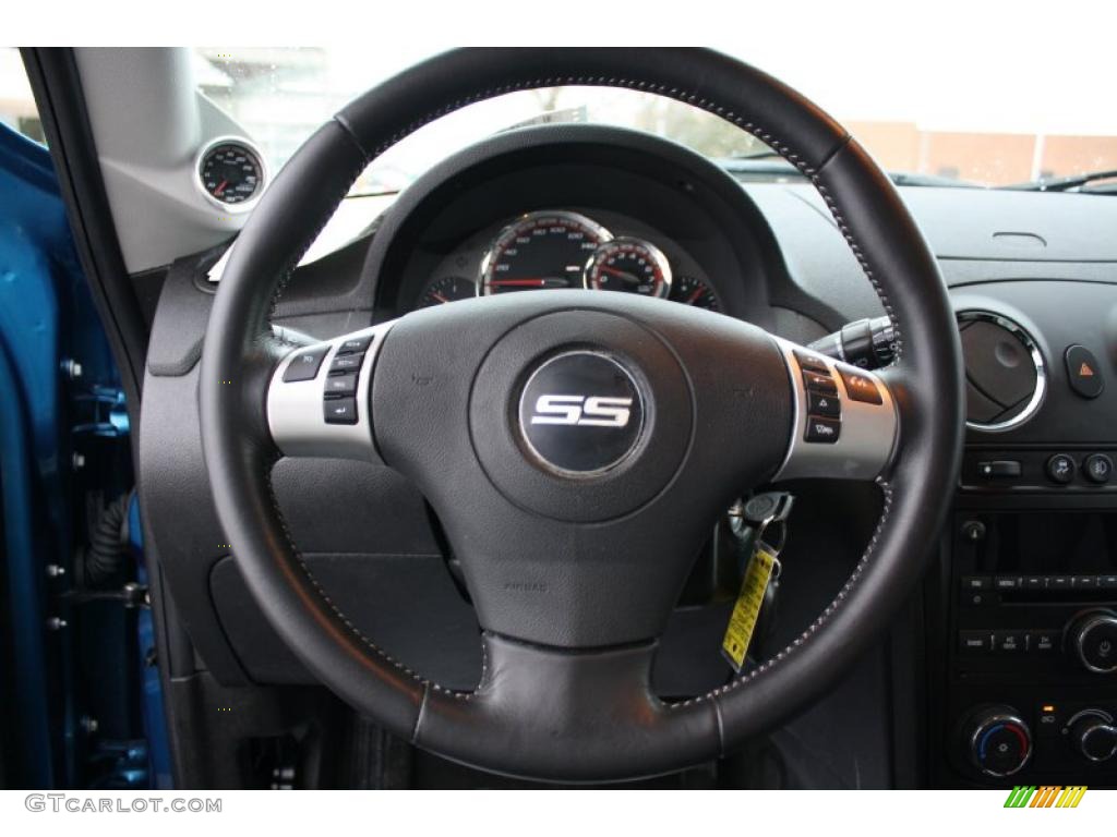 2009 Chevrolet HHR SS Ebony/Dark Gray Steering Wheel Photo #43819638