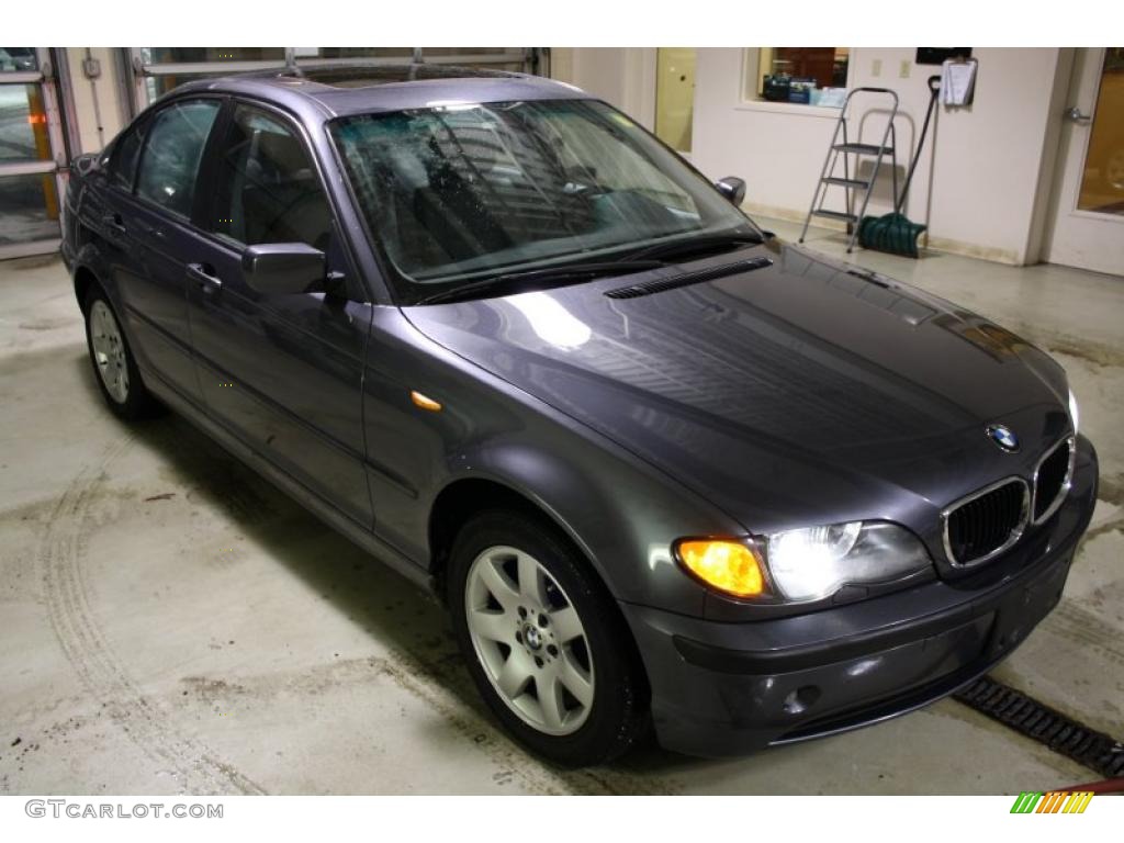 2003 3 Series 325xi Sedan - Steel Grey Metallic / Black photo #7