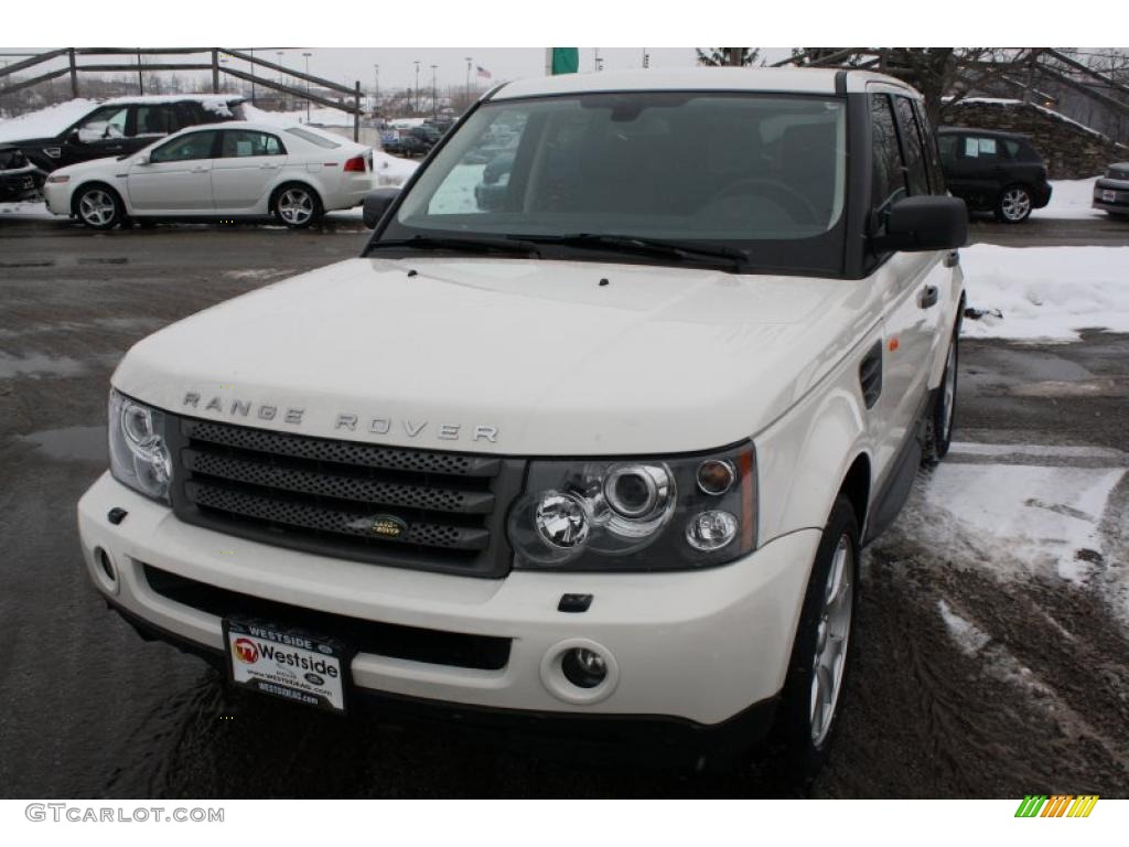 2008 Range Rover Sport HSE - Alaska White / Ebony Black photo #1