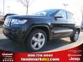 2011 Brilliant Black Crystal Pearl Jeep Grand Cherokee Overland  photo #1
