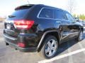 2011 Brilliant Black Crystal Pearl Jeep Grand Cherokee Overland  photo #3