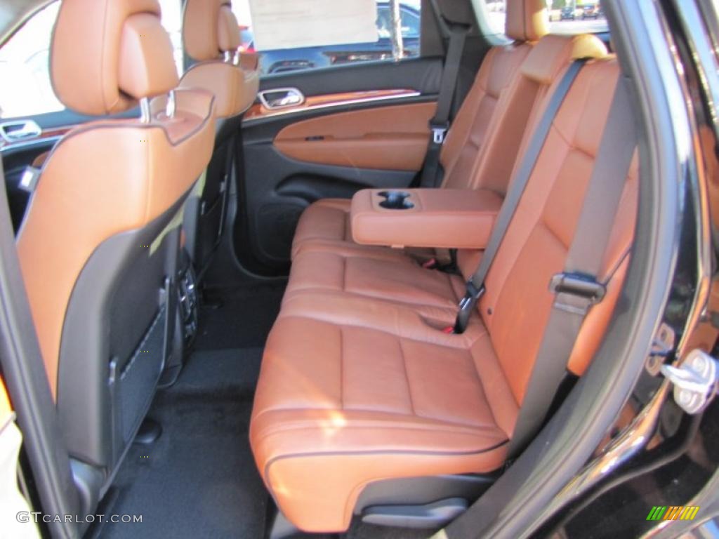 New Saddle/Black Interior 2011 Jeep Grand Cherokee Overland Photo #43821299