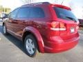 Deep Cherry Red Crystal Pearl 2011 Dodge Journey Express Exterior
