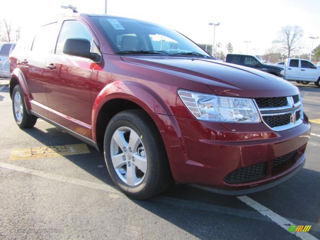Deep Cherry Red Crystal Pearl 2011 Dodge Journey Express Exterior Photo #43822252