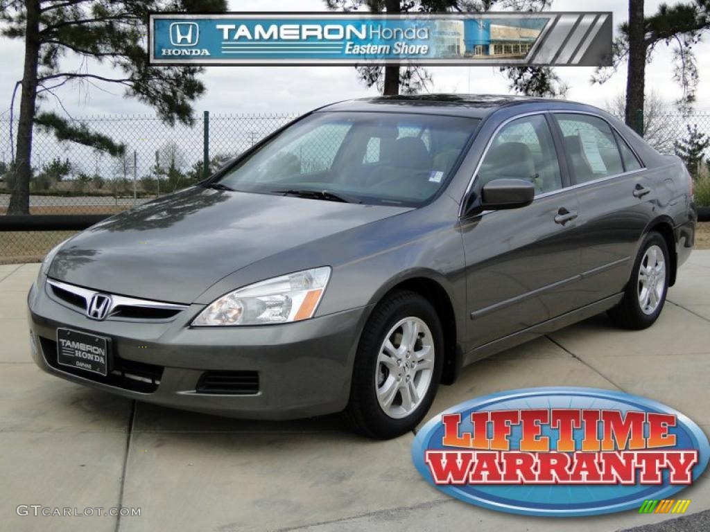 2007 Accord EX Sedan - Carbon Bronze Pearl / Ivory photo #1