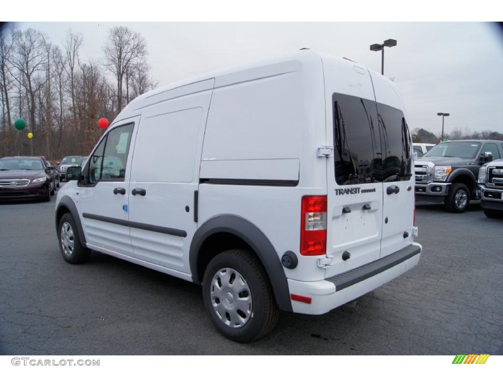 Frozen White 2011 Ford Transit Connect XLT Cargo Van Exterior Photo #43824741