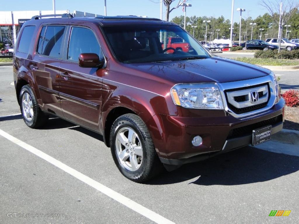 Dark Cherry Pearl 2009 Honda Pilot EX-L Exterior Photo #43826213