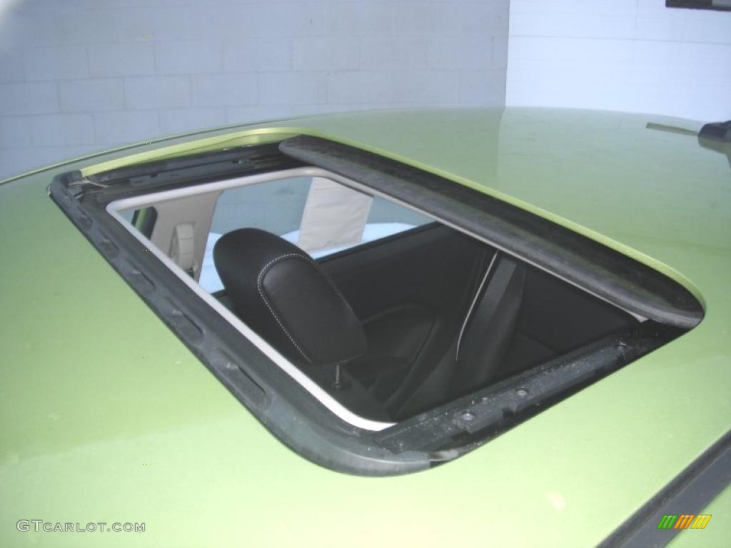 2011 Fiesta SES Hatchback - Lime Squeeze Metallic / Charcoal Black Leather photo #10