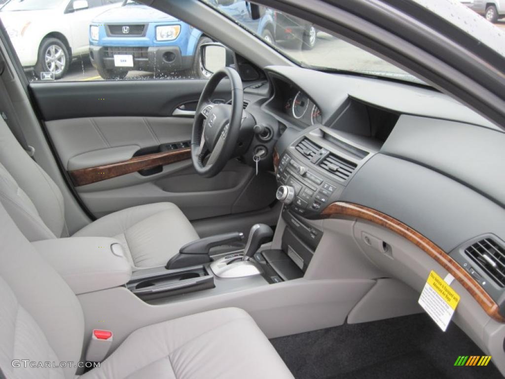 2011 Accord EX-L V6 Sedan - Polished Metal Metallic / Gray photo #16
