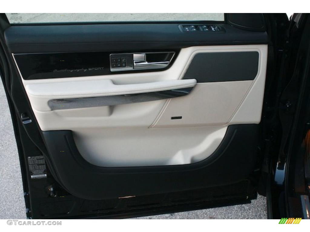 2011 Land Rover Range Rover Sport Autobiography Ivory/Ebony Door Panel Photo #43829525