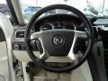 Cocoa/Very Light Linen 2009 Cadillac Escalade Platinum Steering Wheel