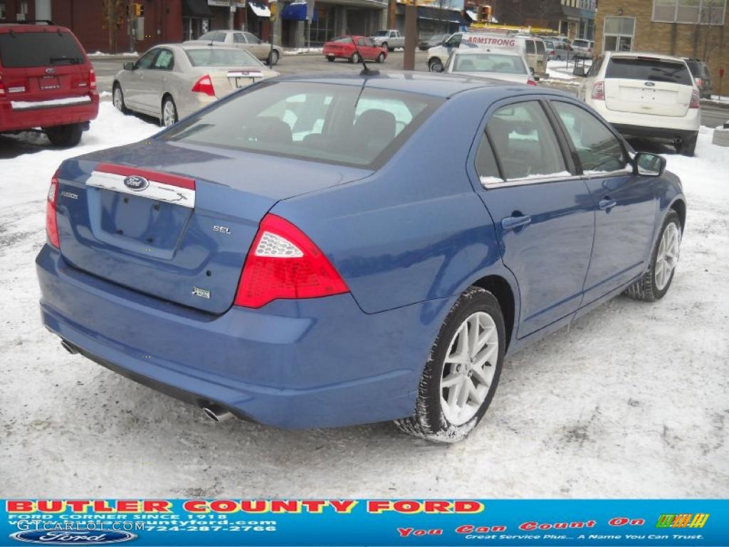 2010 Fusion SEL V6 - Sport Blue Metallic / Charcoal Black photo #2