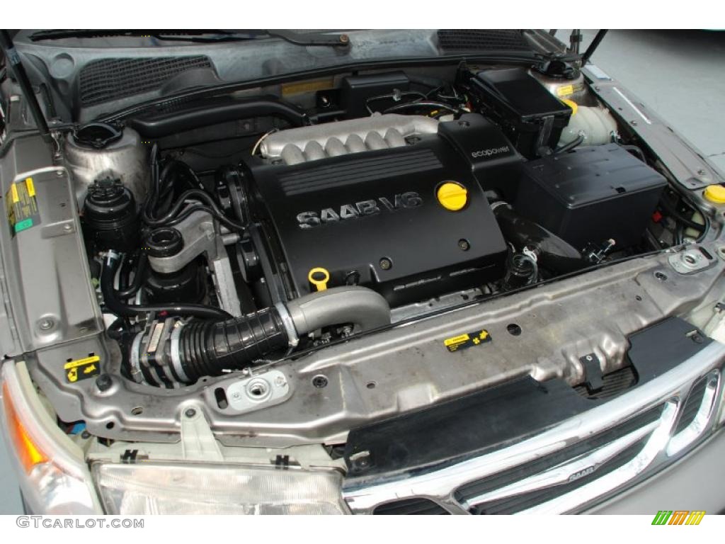 2001 Saab 9-5 SE Sedan Engine Photos
