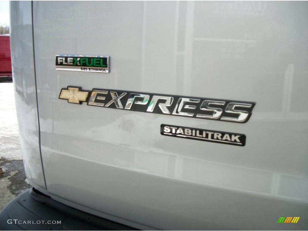2011 Express 2500 Cargo Van - Sheer Silver Metallic / Medium Pewter photo #13