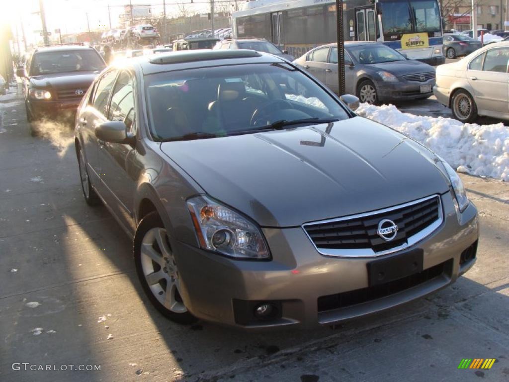 2008 Maxima 3.5 SE - Pebble Beach Metallic / Charcoal Black photo #1