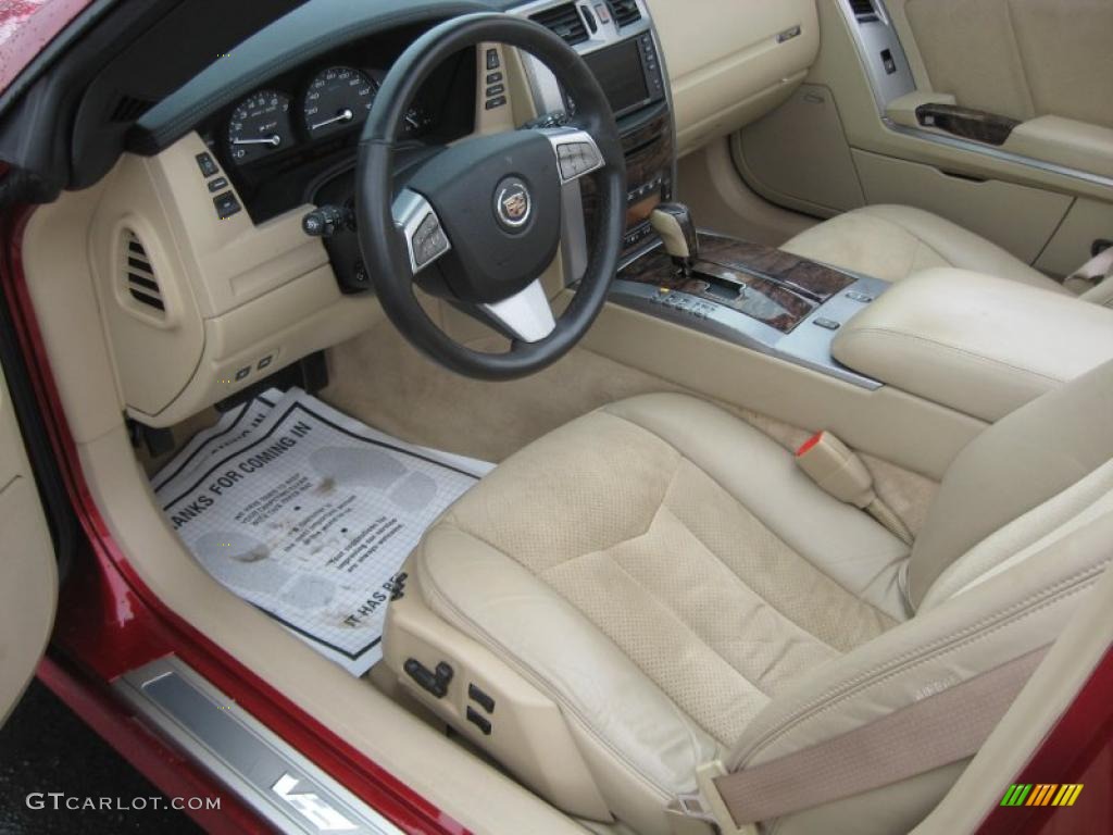 Cashmere/Ebony Interior 2009 Cadillac XLR V Series Roadster Photo #43838693