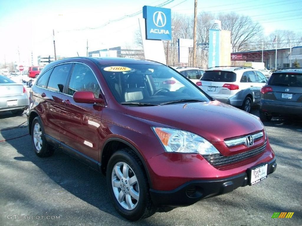 2008 CR-V EX-L 4WD - Tango Red Pearl / Gray photo #1