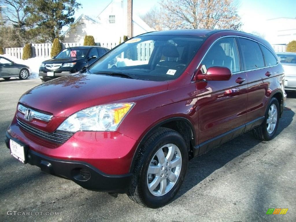 2008 CR-V EX-L 4WD - Tango Red Pearl / Gray photo #7