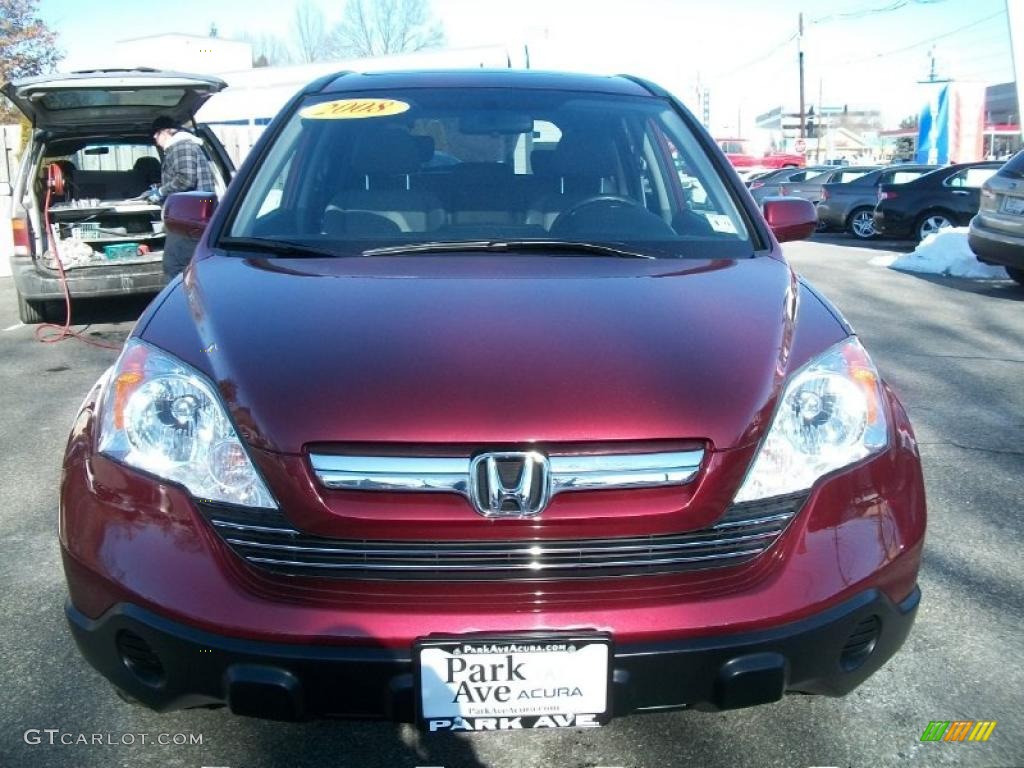 2008 CR-V EX-L 4WD - Tango Red Pearl / Gray photo #8