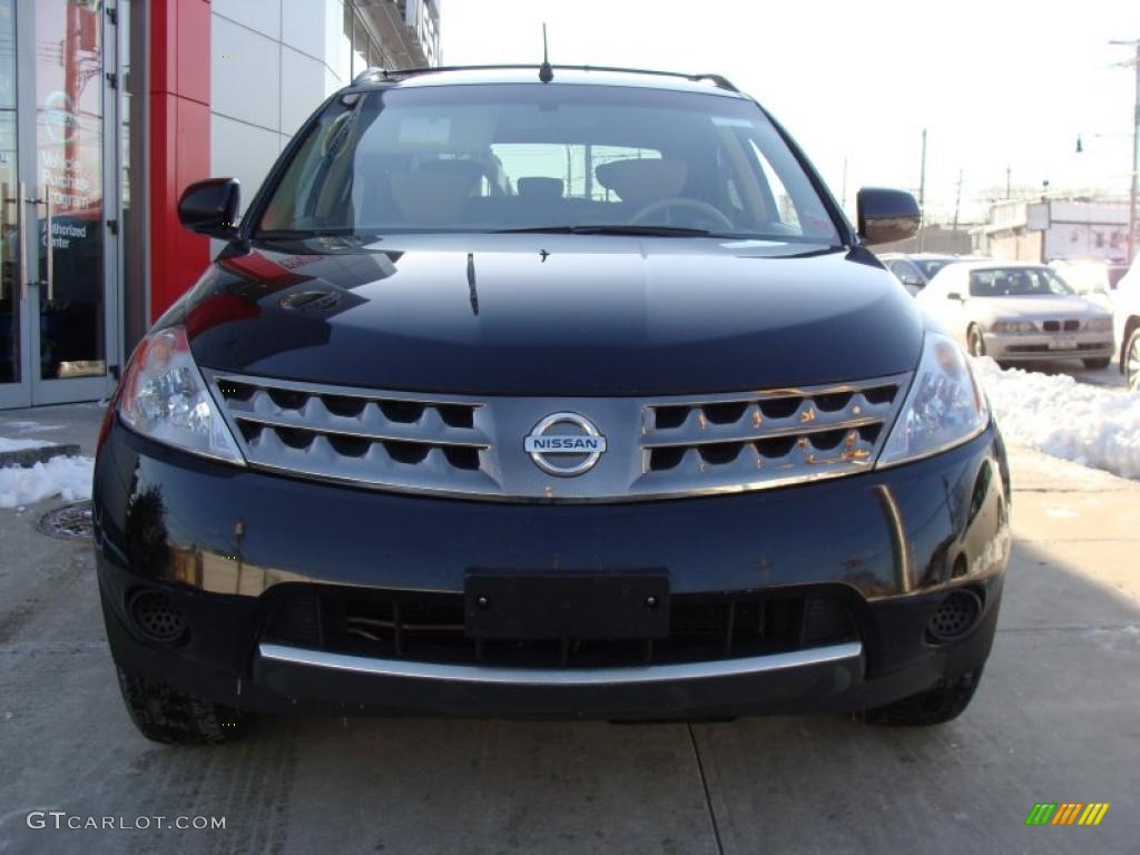 2007 Murano S AWD - Super Black / Cafe Latte photo #3